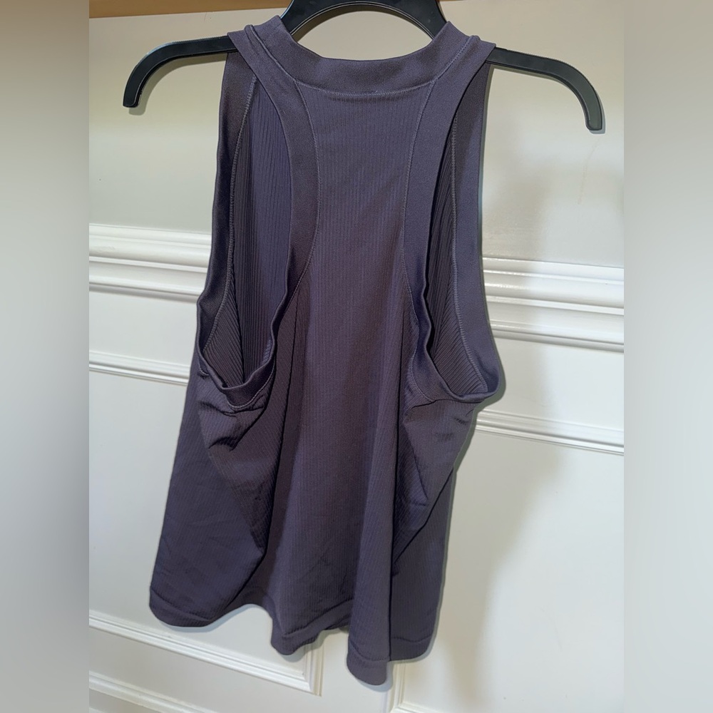 Athleta Deep Purple Ribbed Tank - Picture 2 of 3